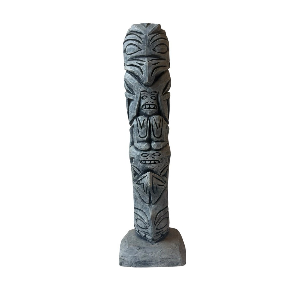 Alaska Totem Pole 9" Glacial Ice Age Sculpture